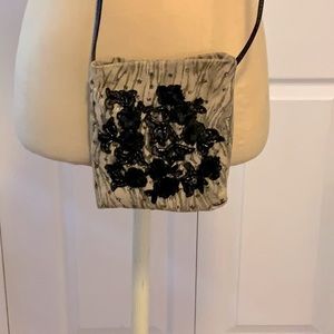 Rita Diana for Mylinka, NYC- Leather Pochette- Tiger Stripes & Flowers